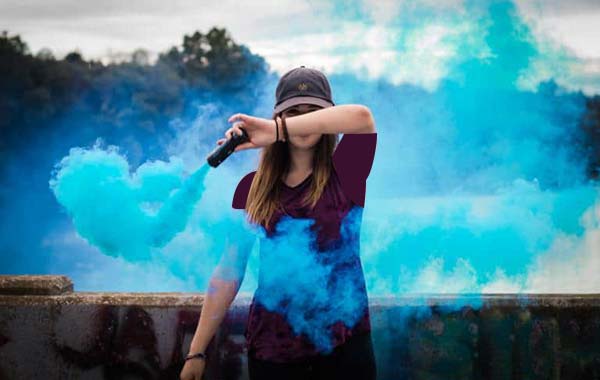 نحوه ایجاد رنگ در دود رنگی