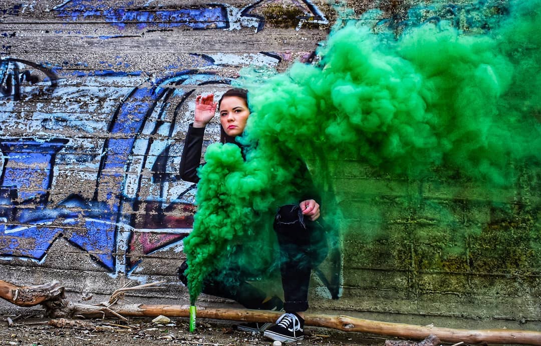 دود رنگی برای عکاسی