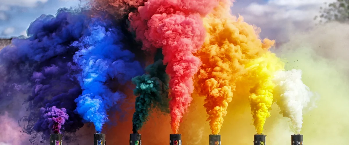 دود رنگی برای عکاسی