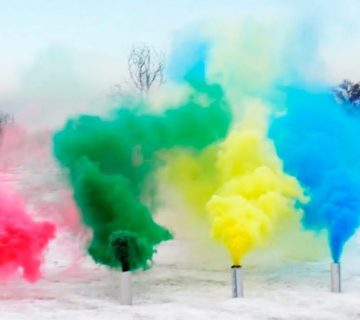 دود رنگی دستی (دارای رنگبندی)