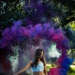 دود رنگی برای تولد