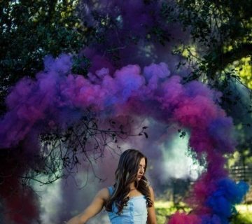دود رنگی برای تولد