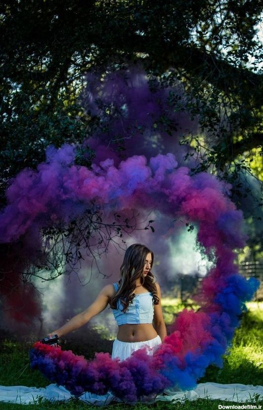 دود رنگی برای تولد