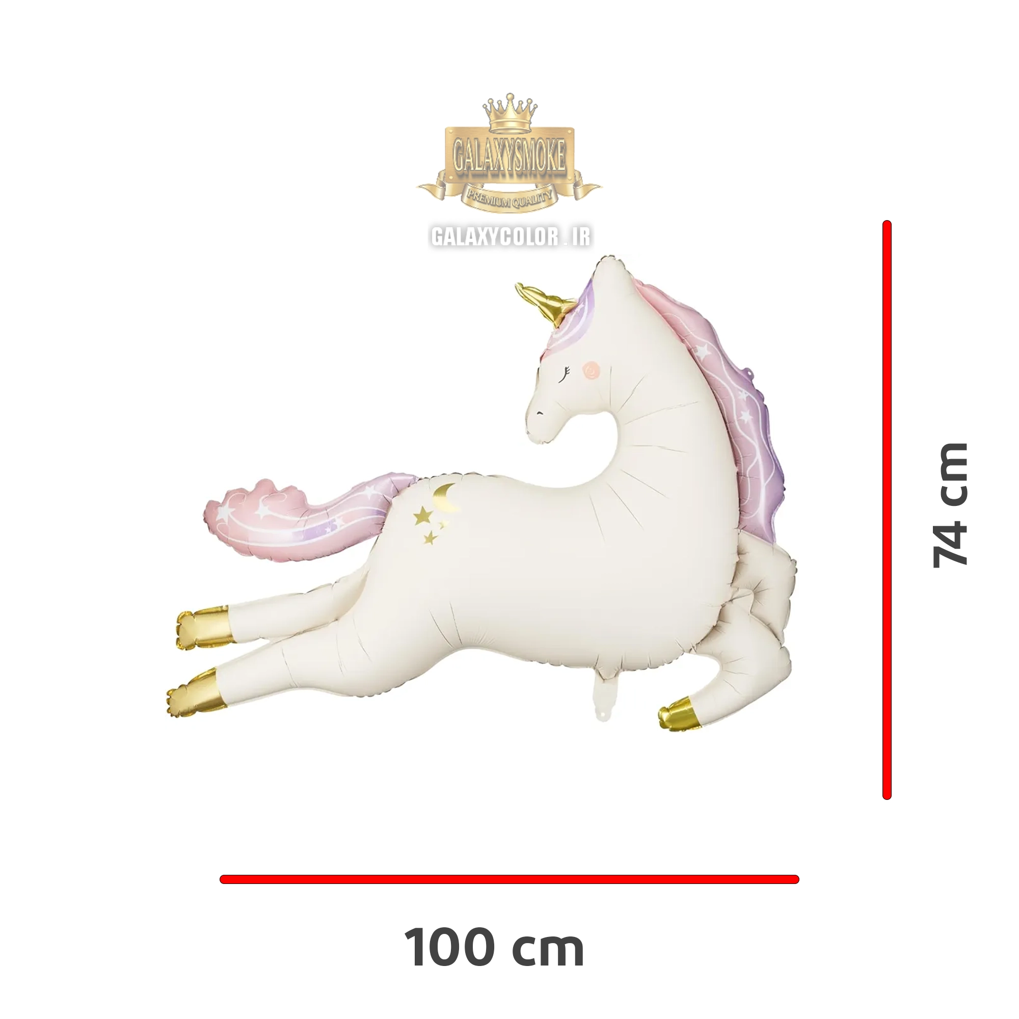 بادکنک فویلی طرح یونیکورن UNICORN Image 2