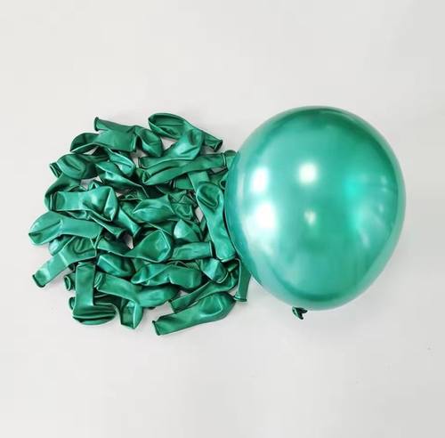 بادکنک لاتکس 6 اینچ کروم سبز 100 عددی ( 11 رنگ )