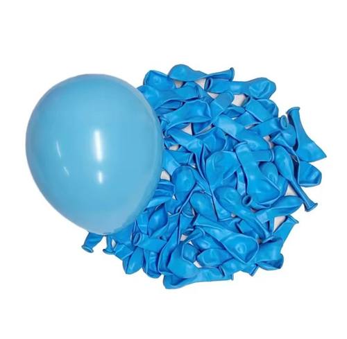 بادکنک لاتکس 6 اینچ آبی کمرنگ 100 عددی ( 27 رنگ )