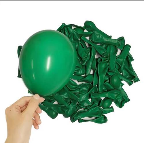 بادکنک لاتکس 6 اینچ سبز جنگلی 100 عددی ( 27 رنگ )